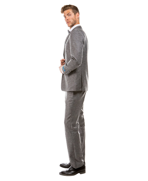 Gray Tweed 3 Piece Suit