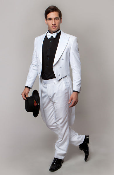 White Slim Fit TailCoat Tuxedo