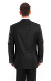 Black One Button Slim Fit Suit