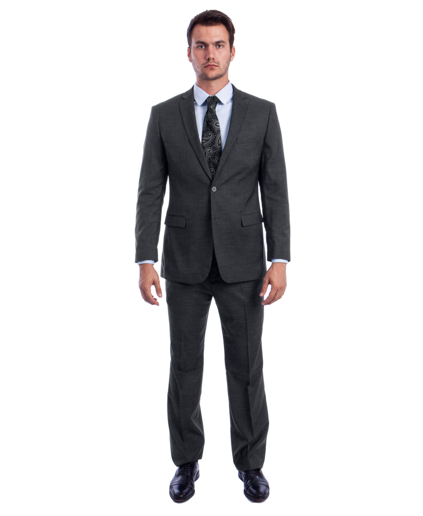 Men Grey 2 Piece Suit Wedding Season Outfit Elegant Sainly– SAINLY