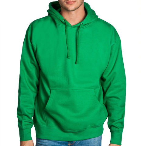 Green Fleece Pullover Hoodie