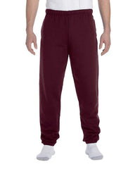 Men's Burgundy Fleece Stretch Sweatpants