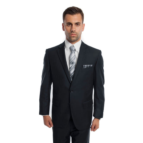 Navy 2 Button Twill Modern Fit Suit
