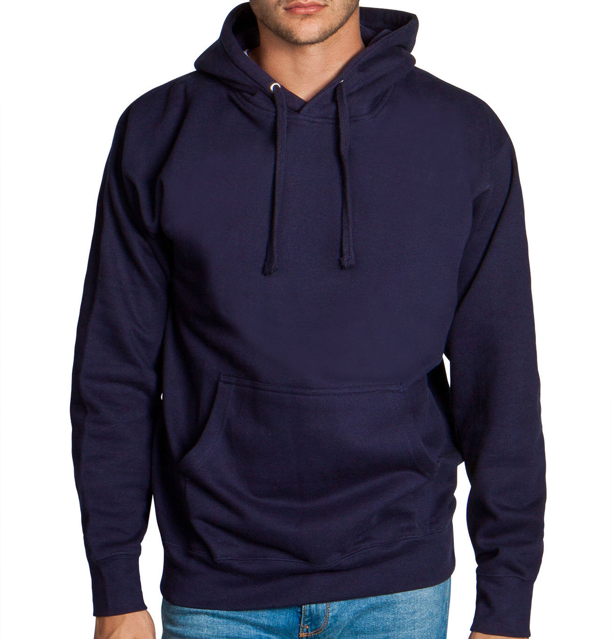 Navy Fleece Pullover Hoodie