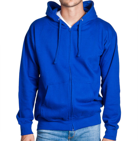 Royal Blue Zip Up Hoodie Sweatshirt