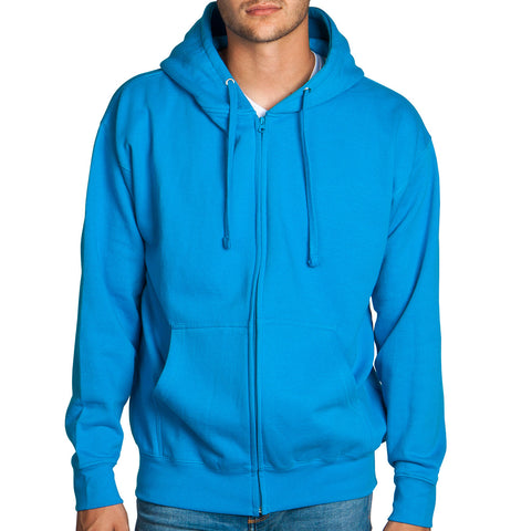 Turquoise Zip Up Hoodie Sweatshirt