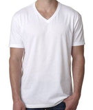 Men's Cotton White V-Neck T-Shirt